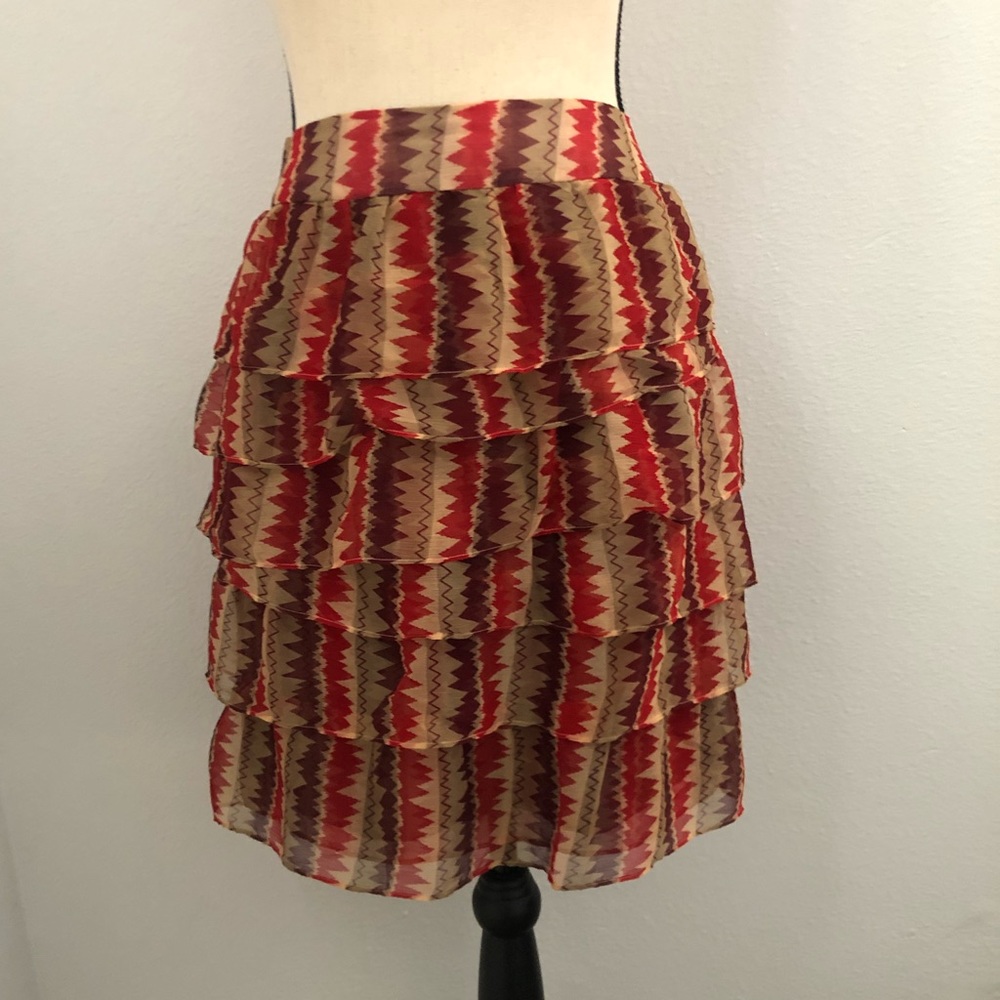 Anthropologie - Anna Sui for Anthropologie Tiered Skirt